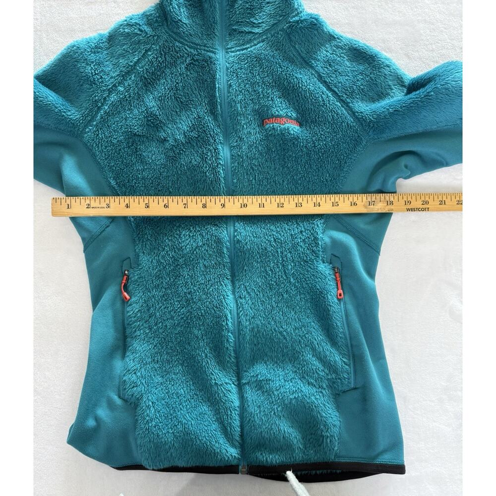 Patagonia Women's R3 Hi-Loft Hoodie Fleece Jacket Turquoise Size M Full Zip - Picture 13 of 16